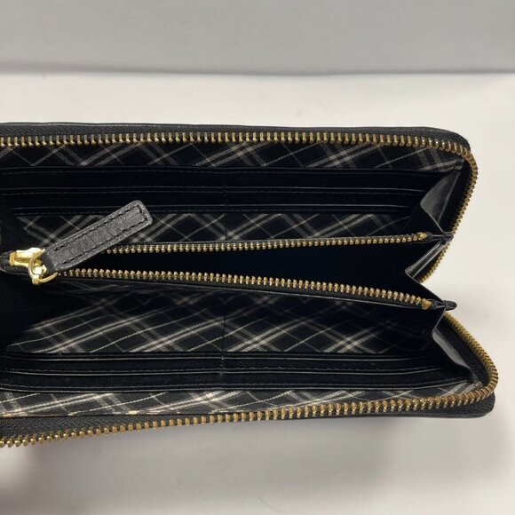 Burberry Blue Label Long Zippy Wallet - Black - Picture 8 of 11